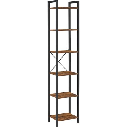 Dulap depozitare cu etajere Industrial Storage Raft cu piedestal inalt vintage 187 x 30 x 40cm Badu