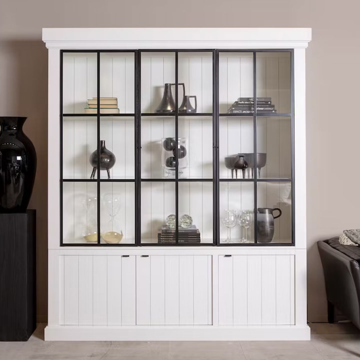 Vitrina usi metal cod MC 18 W cu dimensiunea 192 x 44 x 222