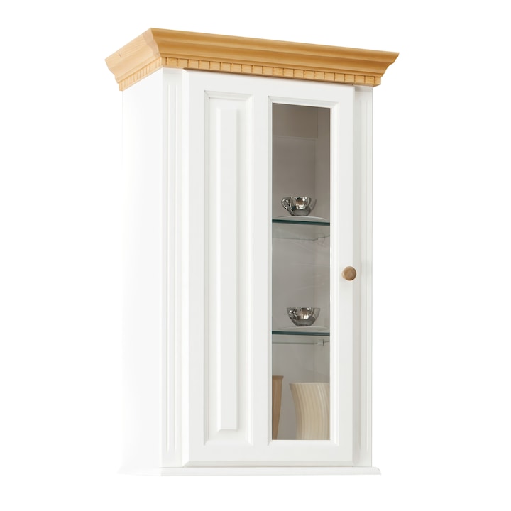 Vitrina suspendata Luxus lemn masiv 59.8x38x98cm