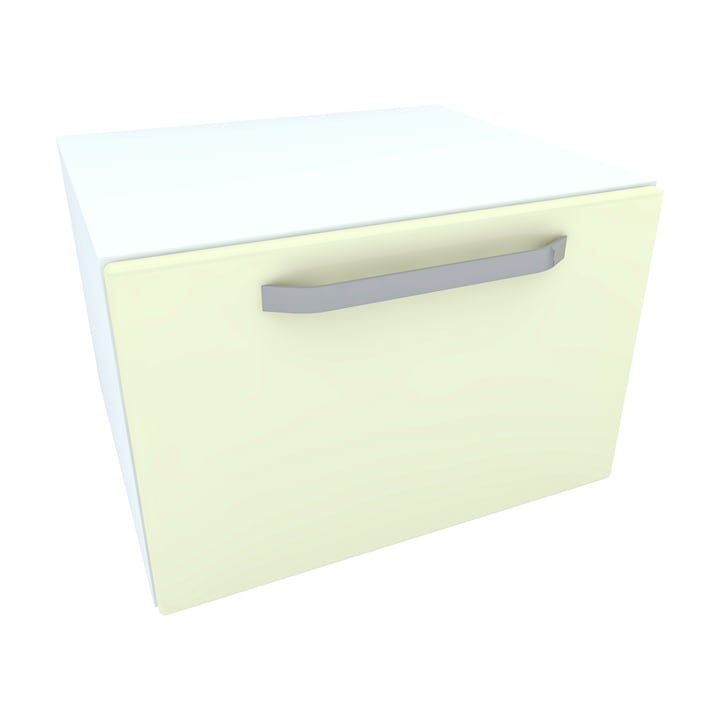 Comoda Armonia alba cu 1 usa si maner / front MDF Vanilie 60 x 52 x 43 cm Comoda Armonia alba cu 1 usa si maner / front MDF Vanilie 60 x 52 x 43 cm