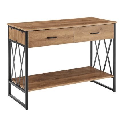 stejar / negru 106x45x76 cm