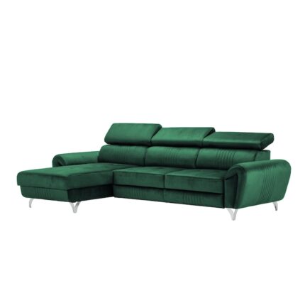 Canapea exclusiva BALTAZAR Corner smarald 280 x 175 x 95 cm