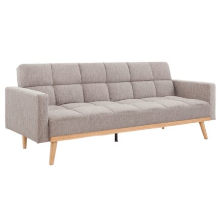 Canapea extensibila cu tapiterie textil maro Mavera 214x84x84 cm