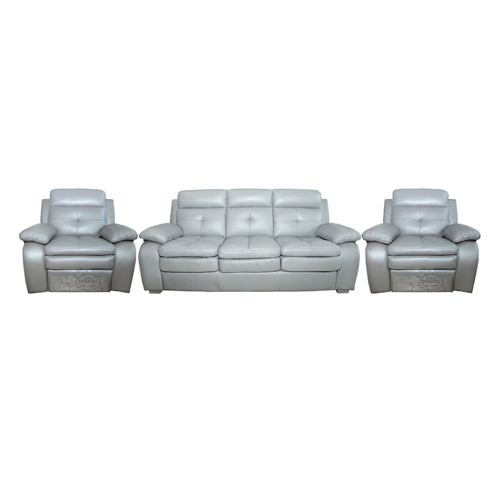 canapea 3 loc.extensibila si fotolii cu recliner manual