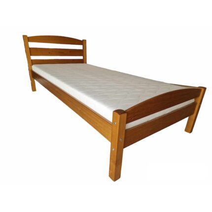 Pat din lemn Lia 90x200 culoare nuc