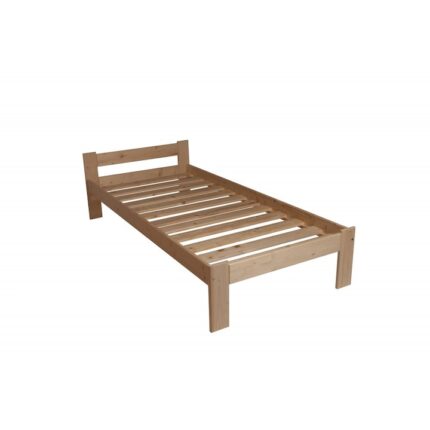 Cadru pat de pin Bucsim cu zabrele de pat 90x200 cm lacuit