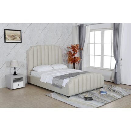 Pat tapitat cu stofa model Selena somiera inclusa 180x200 cm/ML1906
