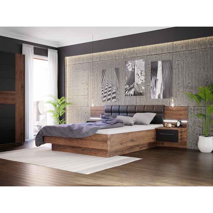 dimensiuni 265.8 (160)x 90x 207 (200) cm