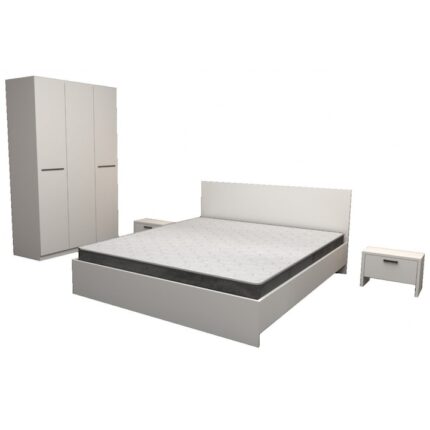 Dulap 3 usi Alb 123x192x48 cm