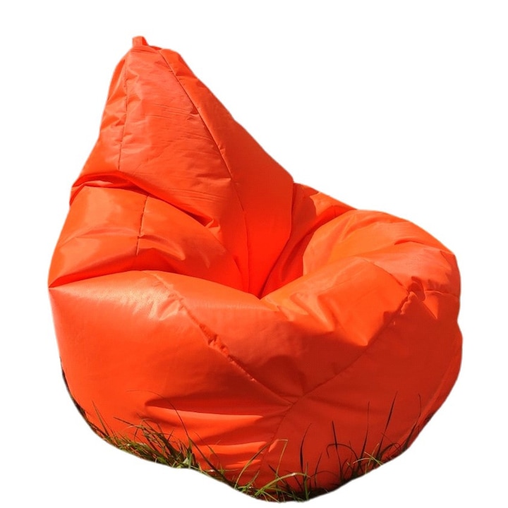 Fotolii pufi Bean Bag tip para cu maner pentru exterior XXXL 130x90x90 cm Portocaliu Fotolii pufi Bean Bag tip para cu maner pentru exterior XXXL 130x90x90 cm Portocaliu