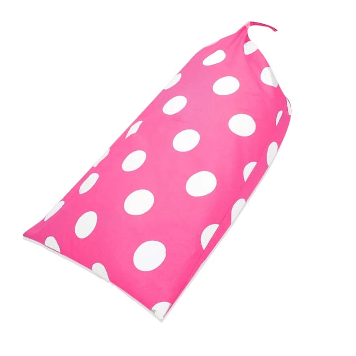 panza/bumbac Husa pentru Bean Bag Butterfly, panza/bumbac, roz /alb, 76, 2 x 127 x 88, 9 cm