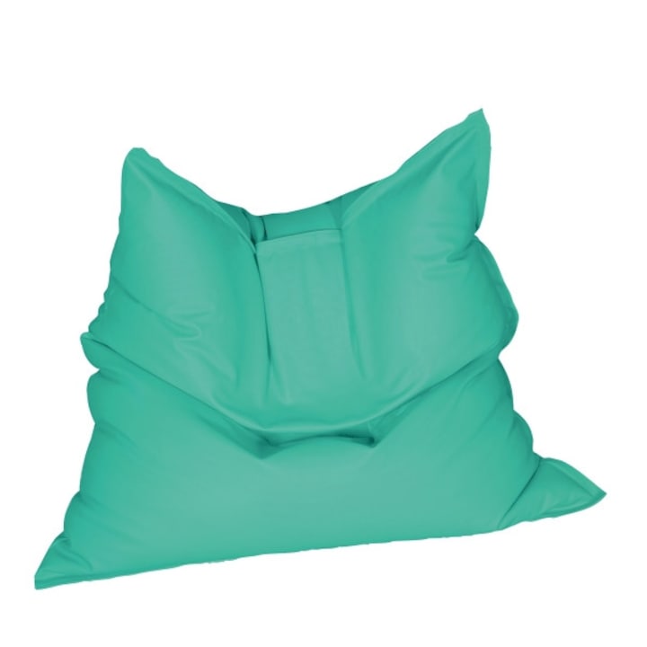 Fotoliu (Mare) Magic Pillow - Turcoaz (piele eco) umplut cu perle polistiren (fotoliu perna marca Pufrelax) Fabricat in Romania Fotoliu (Mare) Magic Pillow - Turcoaz (piele eco) umplut cu perle polistiren (fotoliu perna marca Pufrelax) Fabricat in Romania