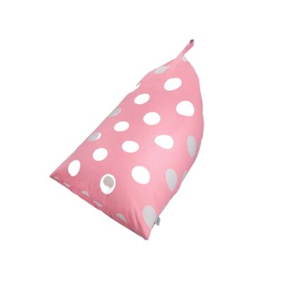 Husa pentru Bean Bag Butterfly, panza/bumbac, alb/roz deschis, 76,2 x 127 x 88,9 cm