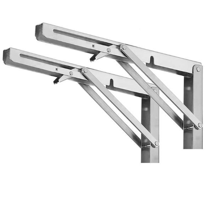 Suporti de perete pentru rafturi pliabile- 2 bucati 30x17cm