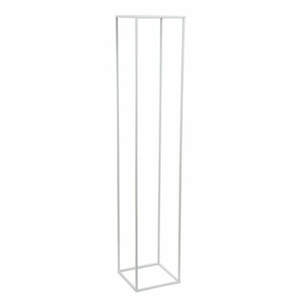 Pat de flori modern in picioare alb 130 cm