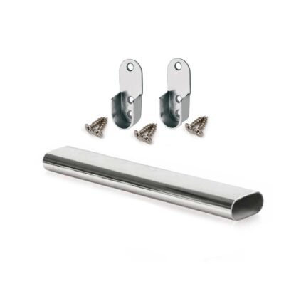 Set Bara pentru Umerase Ovala 30x15mm Metal Crom 140cm