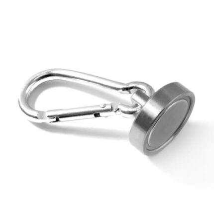 Magnet oala neodim 32mm cu carabiniera