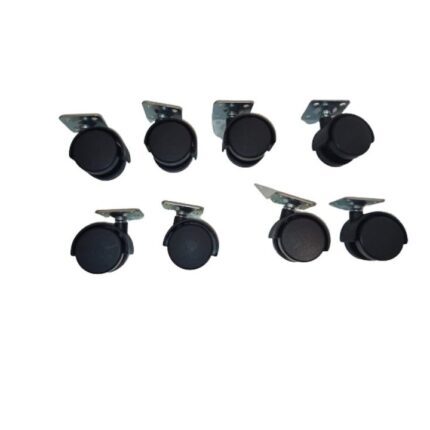 Set 8 rotile plastic diametru de 40 mm cu flansa