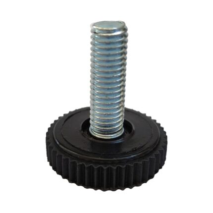 Picior reglabil cu surub M 8x25 28mm - Negru
