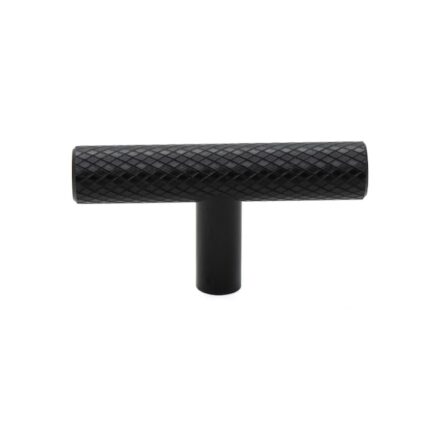 Buton Mobila Small T Negru Mat