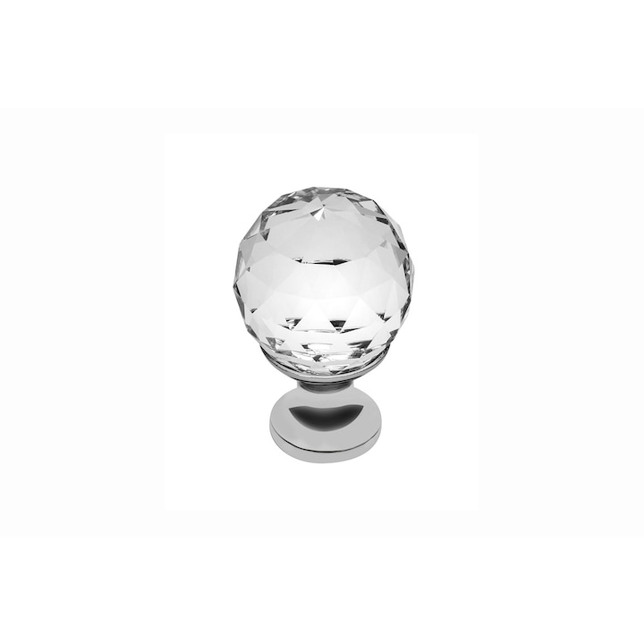 Buton pentru mobilier White Crystal
