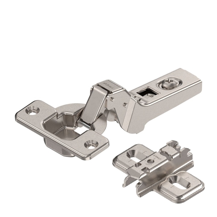 Balama BLUM CLIP incadrata 100° cu placuta de montaj 173L6130 In Cruce