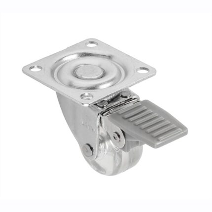 Roata de mobila KMA cu role de cauciuc fi 35 mm - cu frana