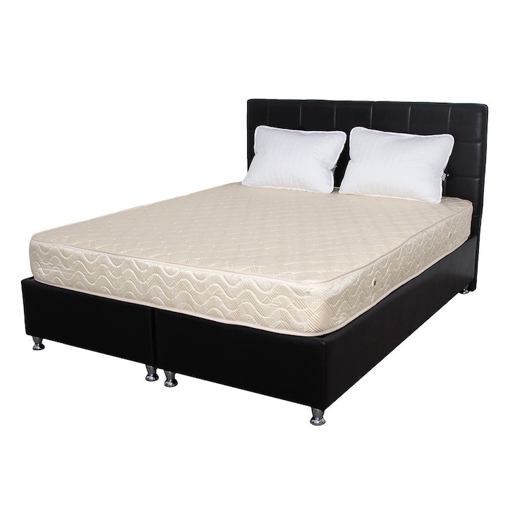 Set Saltea SuperOrtopedica 140x200x20 cu 2 perne microfibra 50x70 Axon