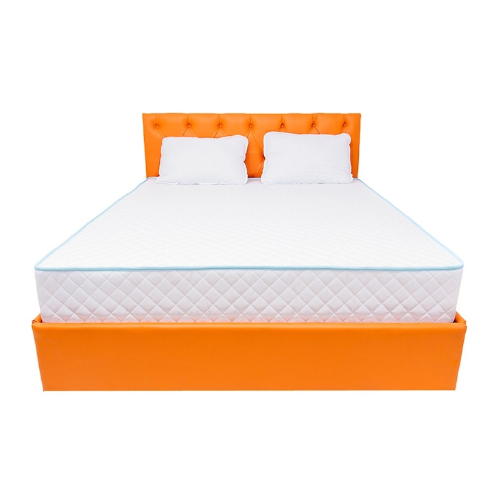 Set saltea Spring Comfort 160x200x26 cu 2 perne microfibra 50x70 Axon