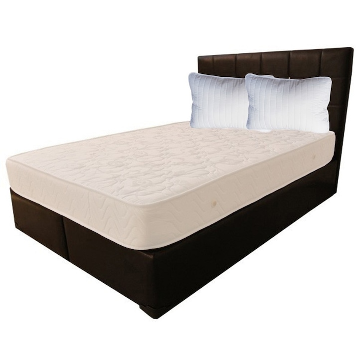 Set Saltea Lux Ortopedic SaltConfort 140x190x22 cu 2 perne microfibra 50x70