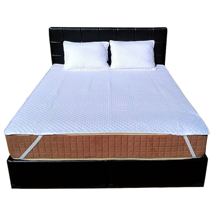 Set Saltea SuperOrtopedica Lux 140x200x23 cu 2 perne microfibra 50x70 si Husa hipoalergenica Axon