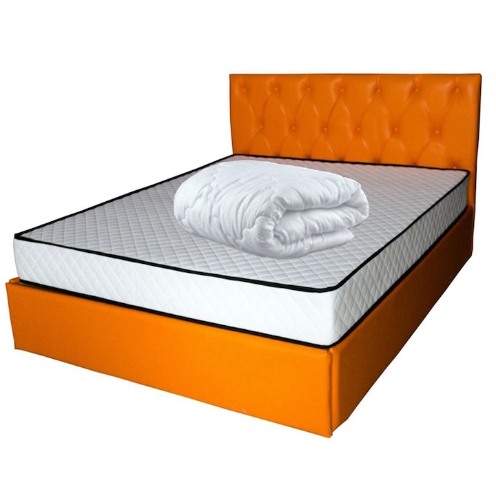 Set Saltea Comfort Flex Axon 160x200x20 cu pilota microfibra iarna 180x200