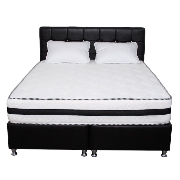 Set Saltea Super Lux Ortopedic 180x200x26 cu 2 perne microfibra 50x70 Axon