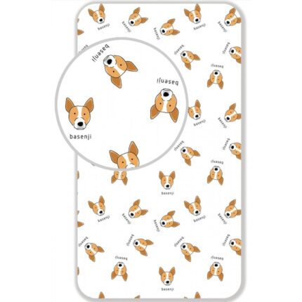 Foaie de cauciuc Dog Basenji 90*200 cm