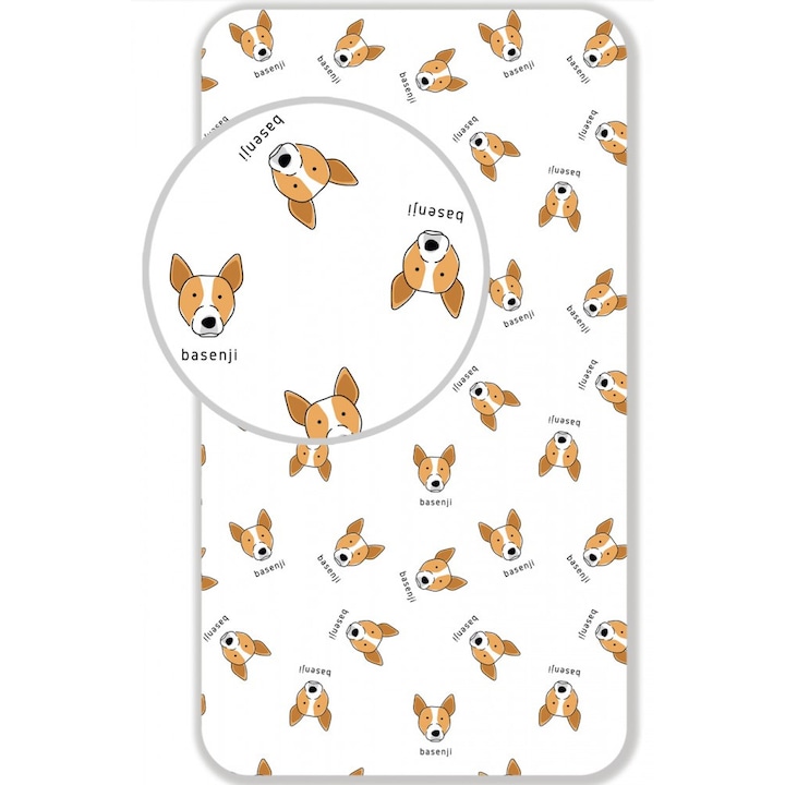 Foaie de cauciuc Dog Basenji 90*200 cm