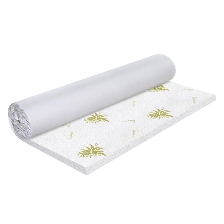 Topper saltea Green Future Aloe Vera Free Air Memory 90x200 cm