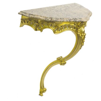 cu blat de marmura si foita aurie