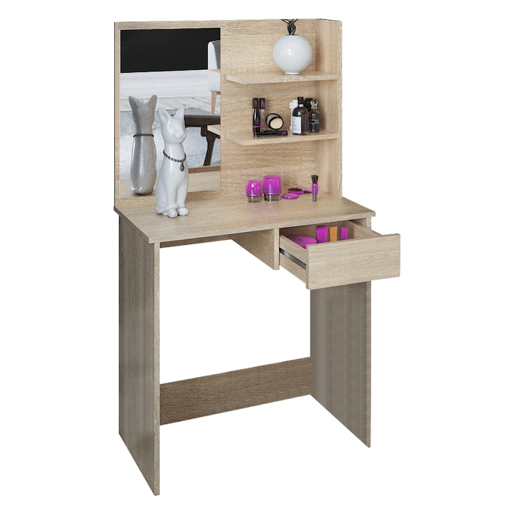 din pal maro stejar sonoma Beleza 75x40x135 cm