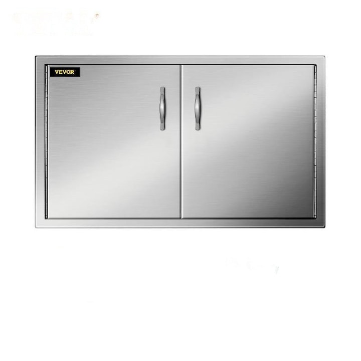 Usa de Bucatarie de Exterior din Otel Inoxidabil - Rezistenta la Rugina Sistem de Inchidere Magnetic & 6 Carlige