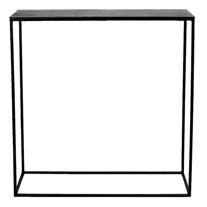 Consola aluminiu gri 99x29x83 cm