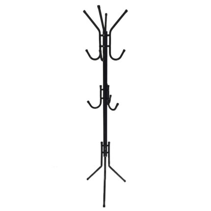 Cuier haine tip pom din metal C6 45 X 174 cm negru