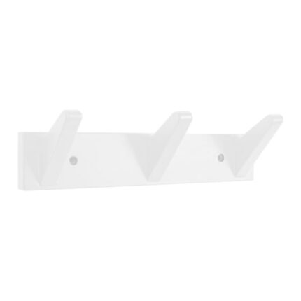 Cuier perete lemn alb Daiki 31x9 cm