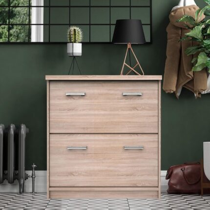 Pantofar Lara Stejar Sonoma H85 x L80 x A27 cm 2 usi 4 compartimente