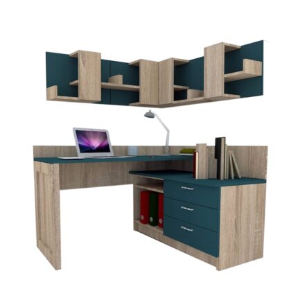 Ansamblu Birou Genarom Bob Stejar Sonoma / Decor 0244