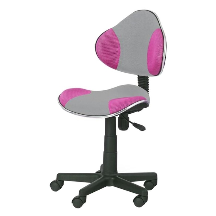 Scaun birou copii roz / gri AX Flavia 2
