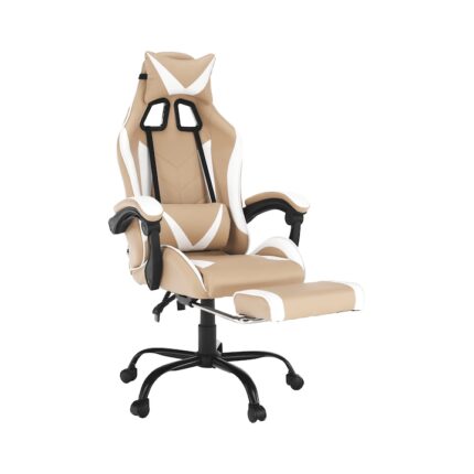 piele eco bej/alb