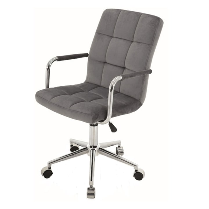 Scaun birou copii stofa gri inchis AX Z022