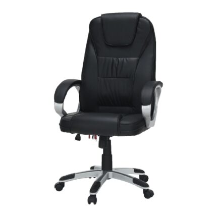 cu tapiterie din imitatie de piele neagra