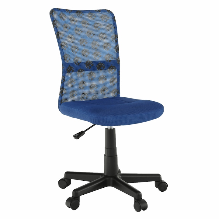 Scaun birou albastru negru Goofy 55x55x100 cm