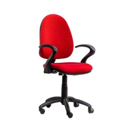 Scaun ergonomic reglabil cu brate rosu Panther